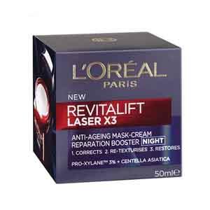 کرم ضد چروک شب لورآل مدل Revitalift Laser X3