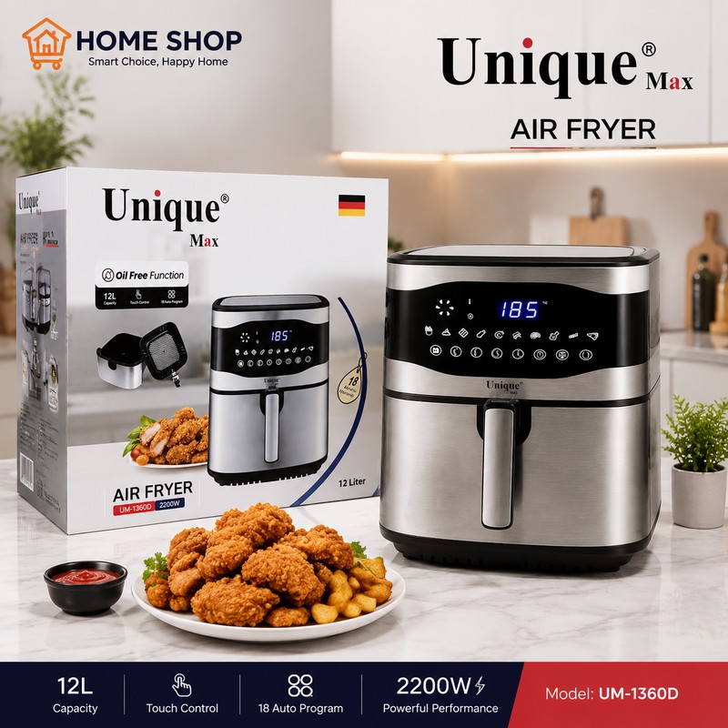 سرخ‌کن بدون روغن یونیک مکس مدل UM-1360D